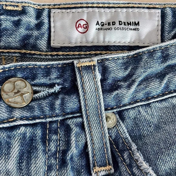 AG Adriano Goldschmied The Phoebe Vintage High Waisted Tapered leg Jeans - Sz 24 - Picture 6 of 9